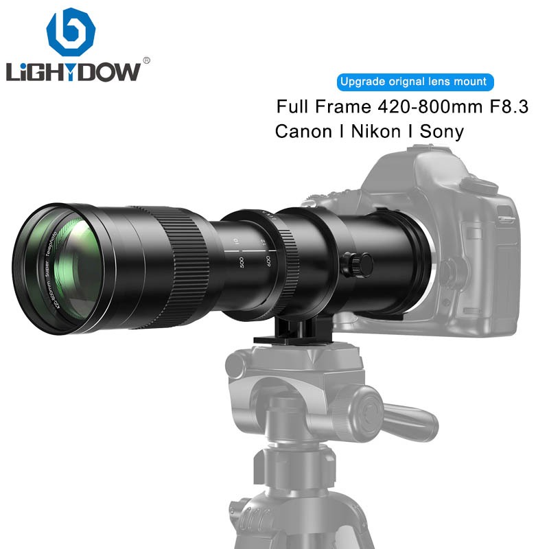 Lightdow 420-800mm F8.3 Telephoto Lens Full Frame Lens with original ...