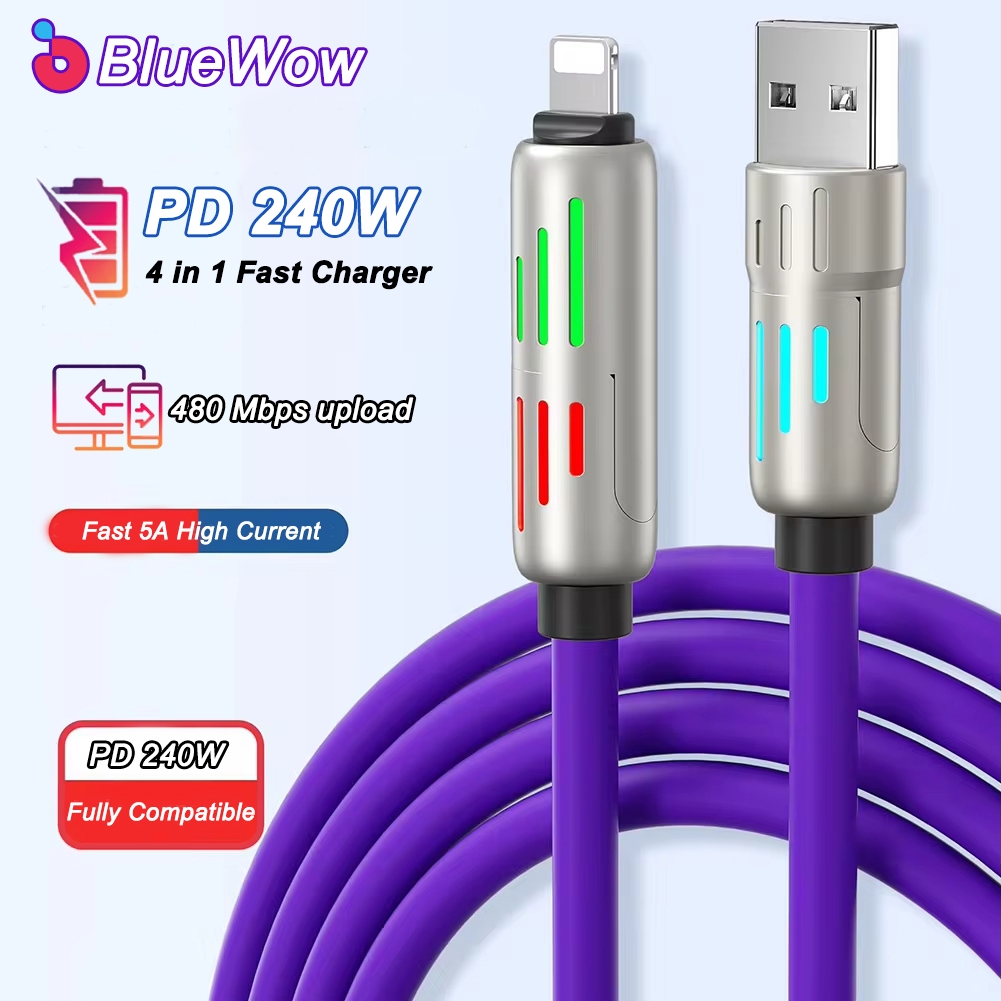 BlueWow 240W 4 in 1 Functional Super Fast Charge USB Type C Liquid