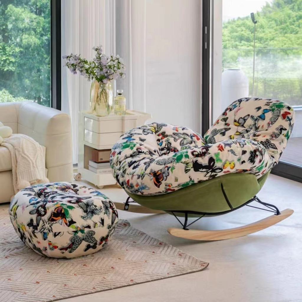 Single Sofa Rocking Chair Leisure Butterfly Chair Adult Adult Household ...