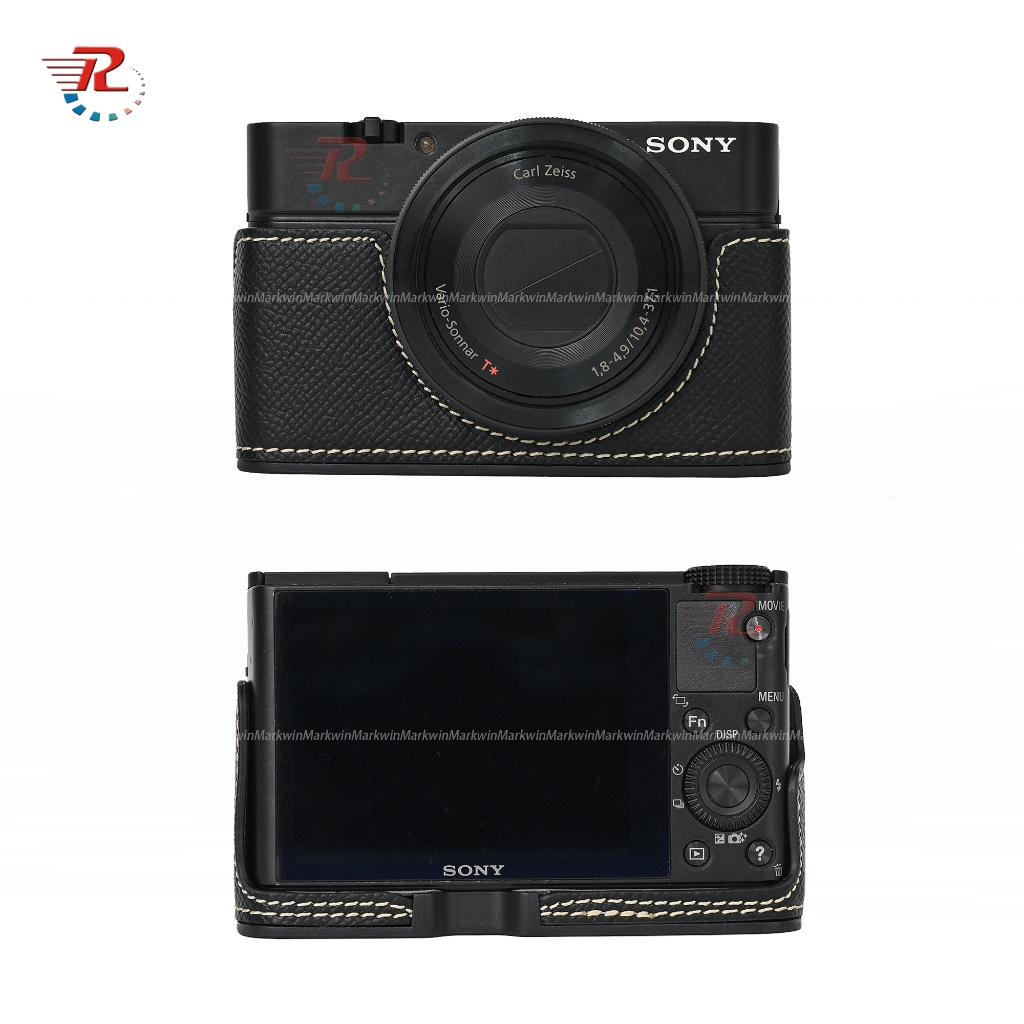Pu Leather Camera Half Case Cover Bag For Sony RX100VII RX100M6 RX100M5 ...