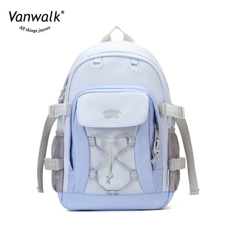 V2627 VANWALK Summer Noon Tea Original Cream Girl Ribbon Backpack Cute ...