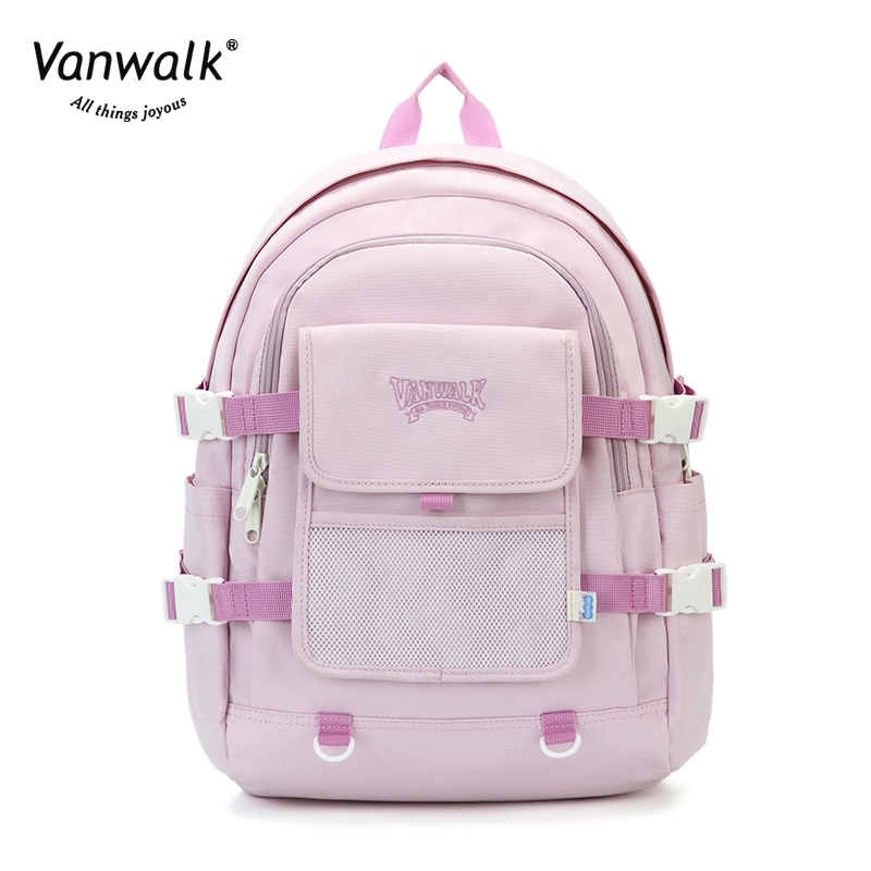 VANWALK V2611 Spring Ranch Cute Girl Shoulder Large Capacity Student ...
