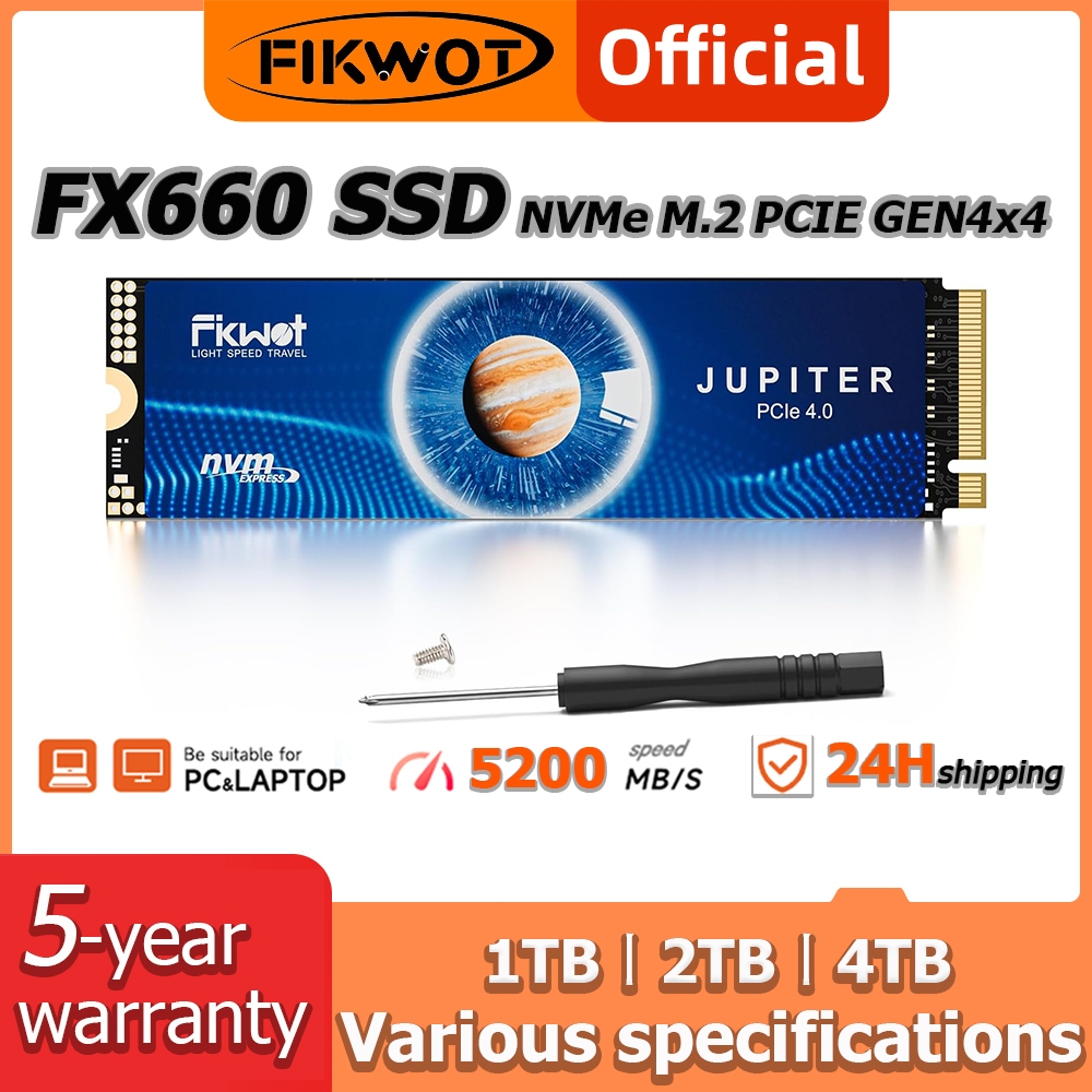 Fikwot FX660 1TB SSD, PCIe Gen 4x4 Dynamic SLC Cache - Speeds up to ...