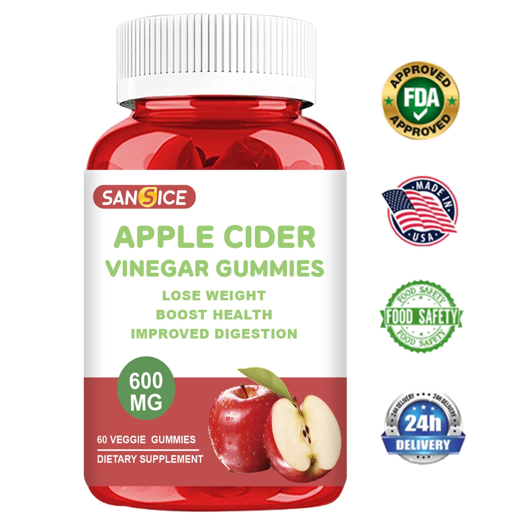 Apple Cider Vinegar Gummies，weight loss supplement 60pcs Shopee