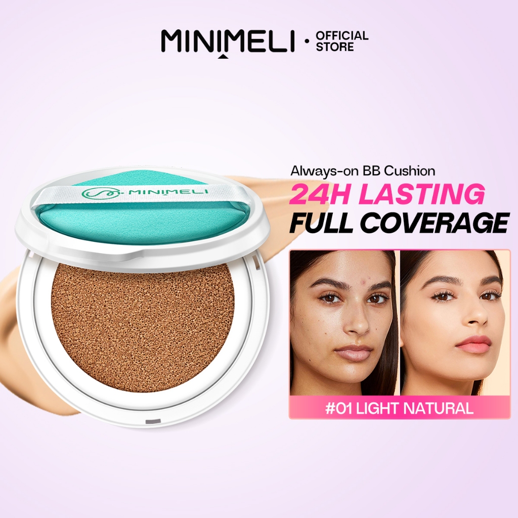 MINIMELI BB Cushion Refill Full Coverage Cover Flaw Natural Face Makeup ...