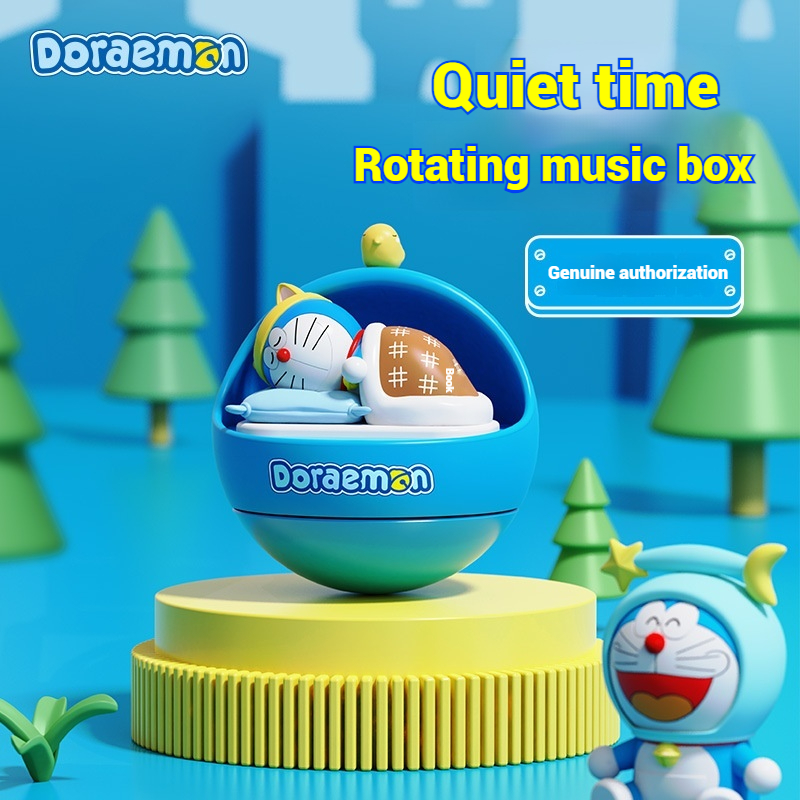 Genuine Authorized Doraemon Music Box Small Sensitive Desktop Tumbler ...