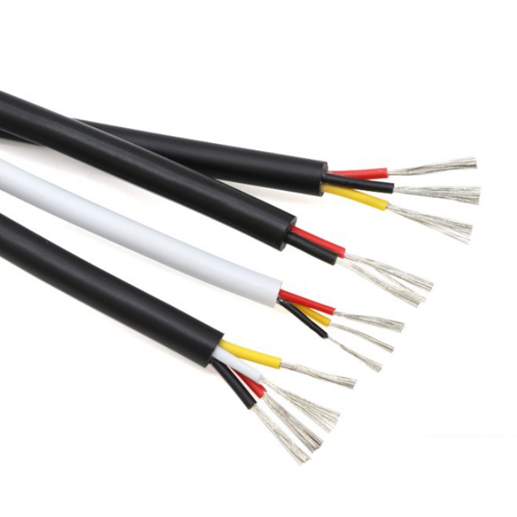 2-4 Cores 1m Multi-core Sheath Power Cord Cable 20AWG-26AWG UL2464 ...