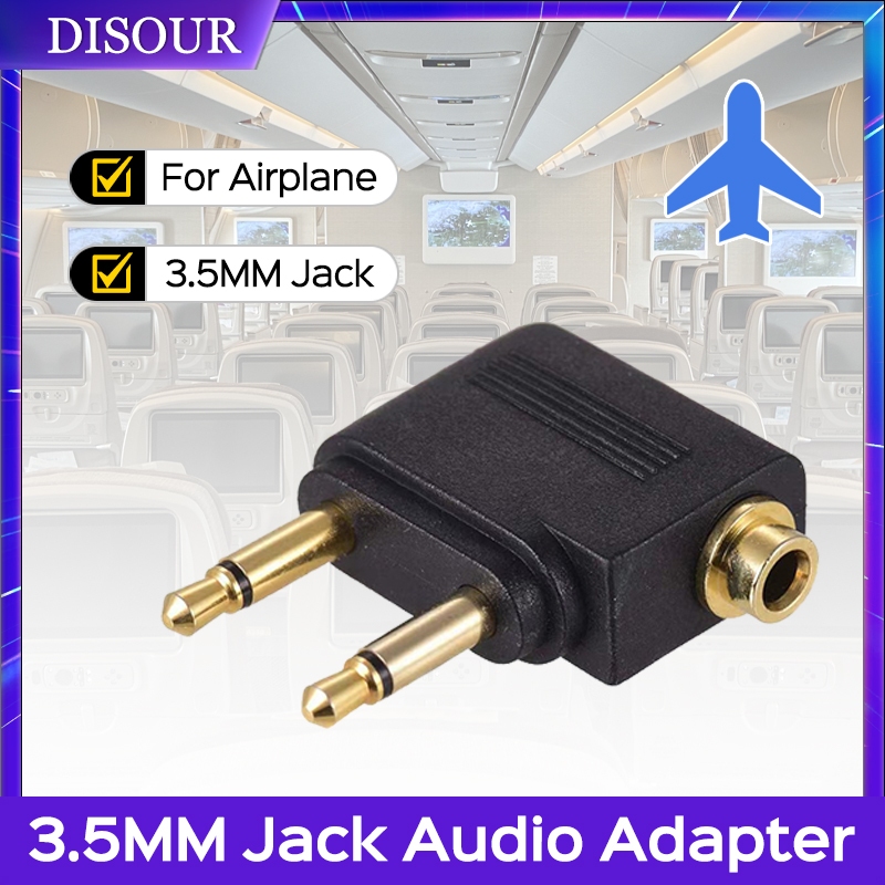 DISOUR 3.5mm Plug Adaptor Jack Audio Headphone Converter Adapter ...