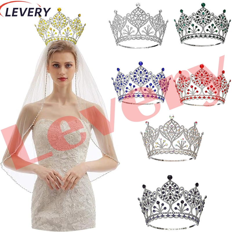 Levery Tiara Queen Women Beauty pageant Prom Crowns Tiaras Wedding ...