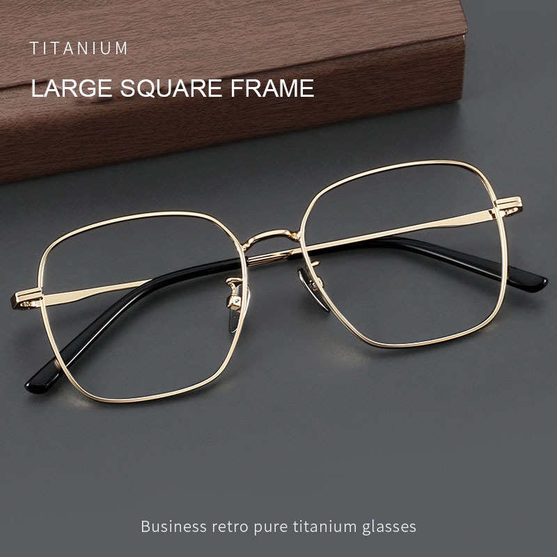 Ultralight Titanium Alloy Optical Glasses Frame for Men Women Anti Blue ...