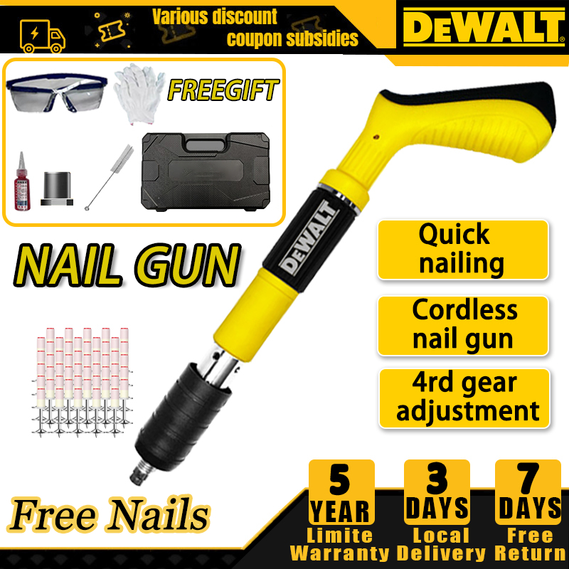 [150 Nails]DEWALT Mini Nail Gun Original Manual Steel Nail Shooter