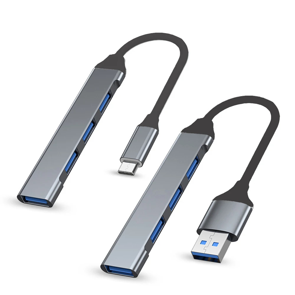 4Port USB 3.0 Hub USB Hub High Speed type c Splitter 5Gbps For PC ...