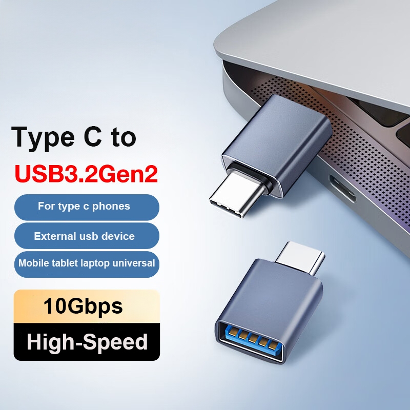 Type C To USB 3.0 Adapter For IPhone 15 - OTG Camera Connection With Charging - 10Gbps Data Sync