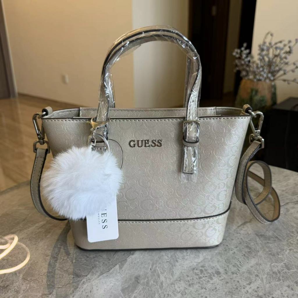 Guess silver handbags clearance