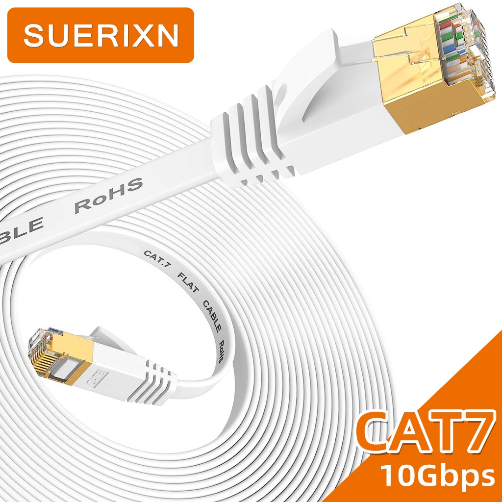 Cat7 Rj45 Cable 10Gbps Flat LAN High Speed Cable Flat High