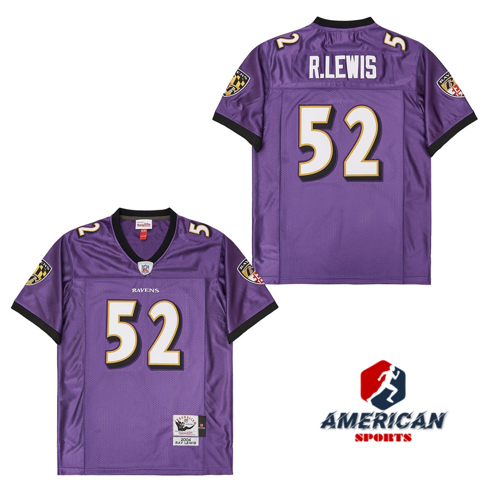 Men's NFL Baltimore Ravens Ray Lewis Purple 2004 Retired Player Limited ...