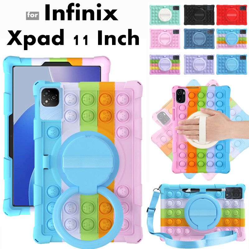 for Infinix Xpad X Pad 11 Inch 2024 360 Rotating Stand Tablet Push ...