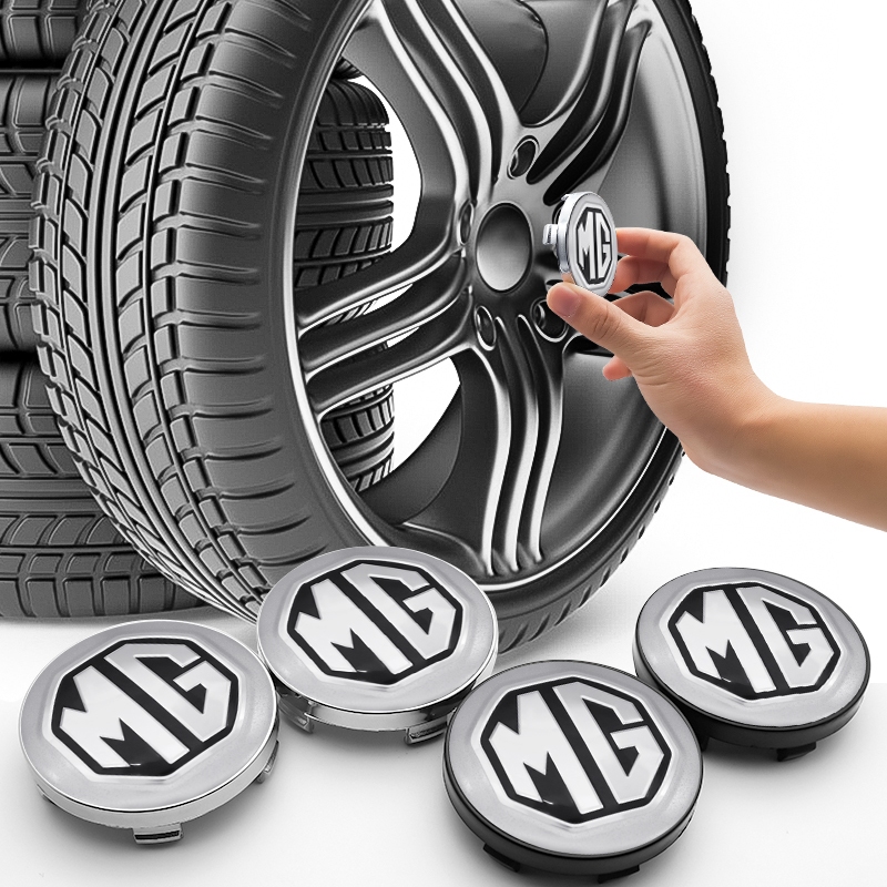MG 4pcs/1set 60mm car wheel hub center cover hub logo cover for mg3 mg5 ...
