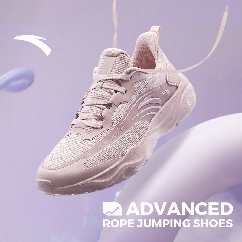 ANTA Women Training Badminton Shoes Light Breathable Rebound