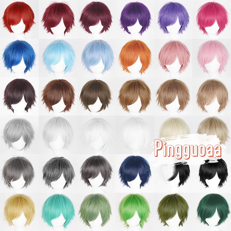 30CM Universal Fluffy Upturned Short Wig Practice Hand Heat Resistant ...