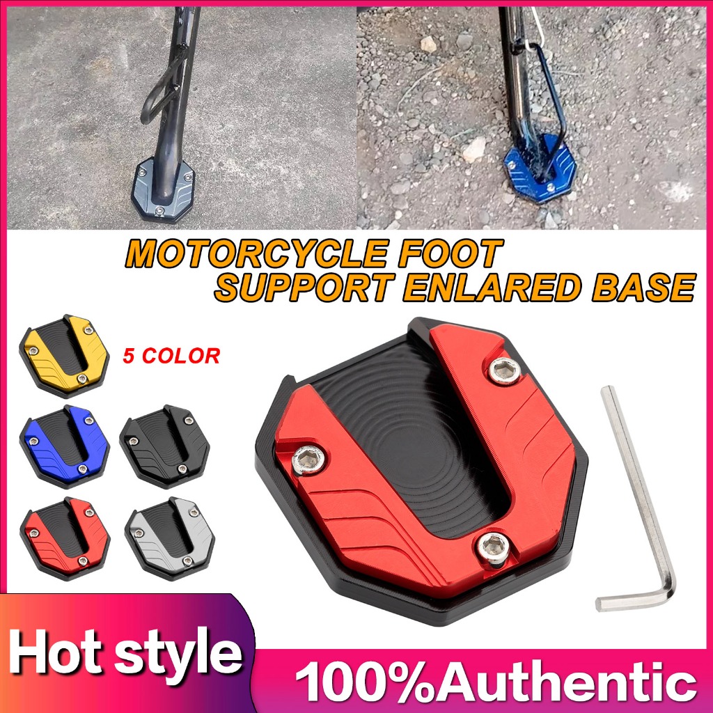 Universal Motorcycle Kickstand Extender Foot Side Stand Extension Pad ...