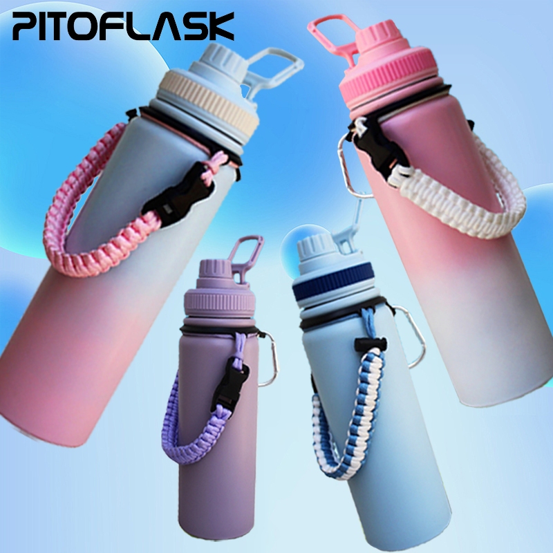 COD]800ML/1L Water Bottle Tumbler hot and cold Thermos kids adult