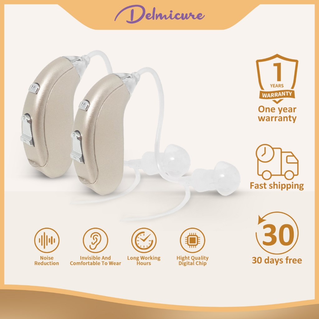 Genuine Delmicure Hearing Amplifier with Battery Hearing Aids Elderly