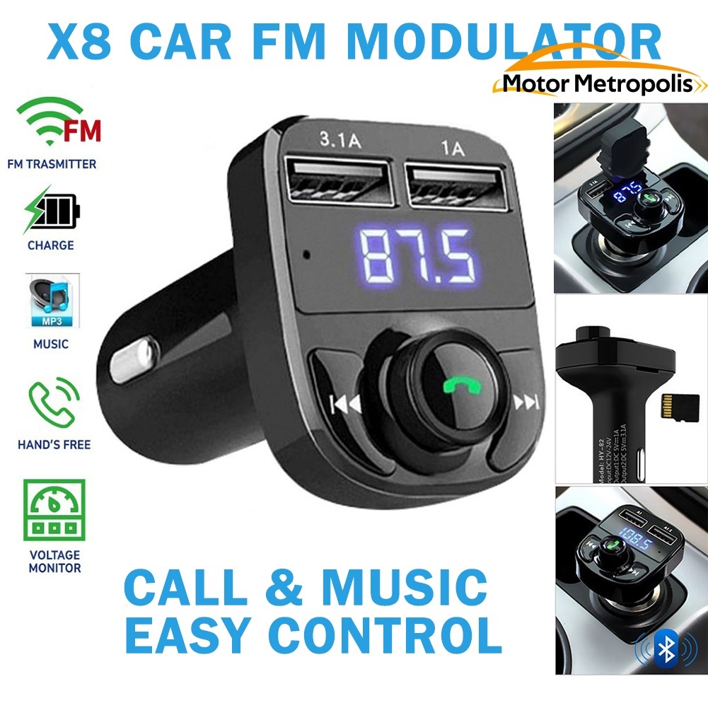 12V24V Dual USB Car Charger MP3 Bluetooth 5.0 Compatible Audio Player