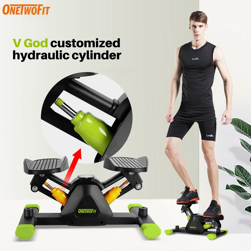 OneTwoFit Stepper Exercise Machine Mini Pedal Hydraulic Step Up Fitness Equipment Multi Functional Left and Right For Home With Drawstrings OT044401 Shopee Philippines