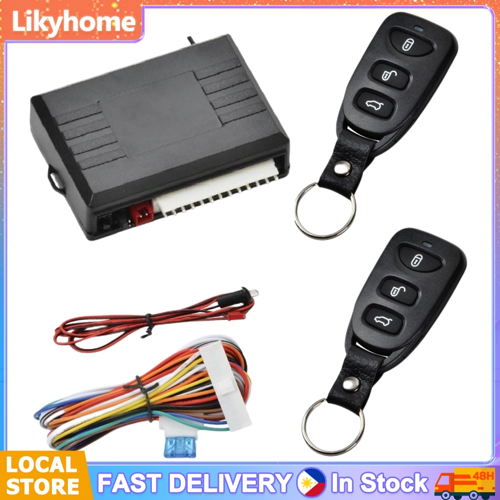 Universal Car Alarm Systems Auto Remote Central Kit Door Lock 315MHz ...