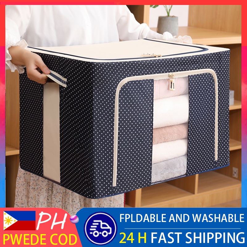 24L 72L 100L Clothes Storage Organizer Foldable Waterproof Storage Box