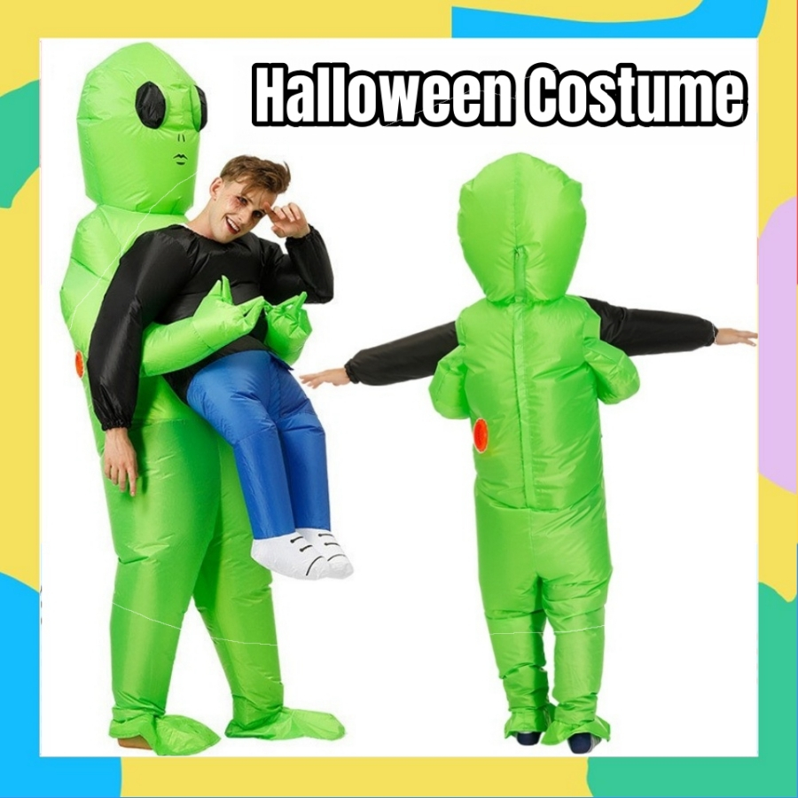 Adult and Kid Alien Inflatable Costume green alien costumes kid's Funny
