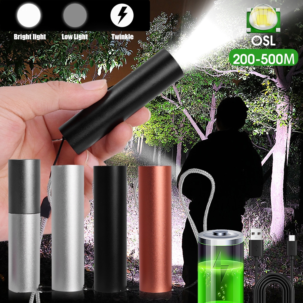 Multicolor Aluminum Alloy Shell LED Mini Flashlight/ 3 Lighting Modes ...