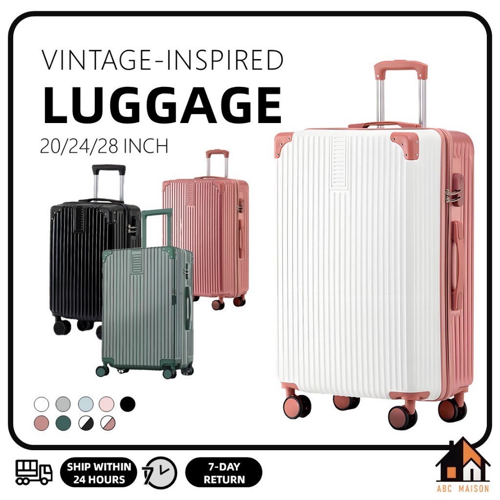 ABC Maison 20/24/28 Inch Suitcase Luggage Easy Carry Maleta Travel Bags ...