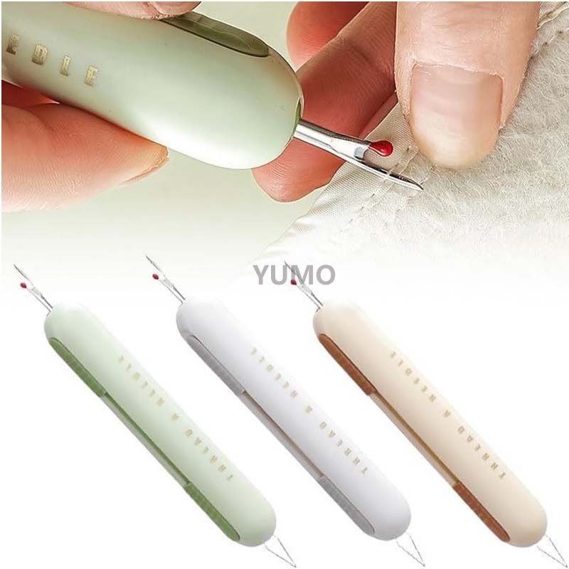 Thread Seam Ripper 2-in-1 Needle Threader & Seam Remover Sewing Ripper ...