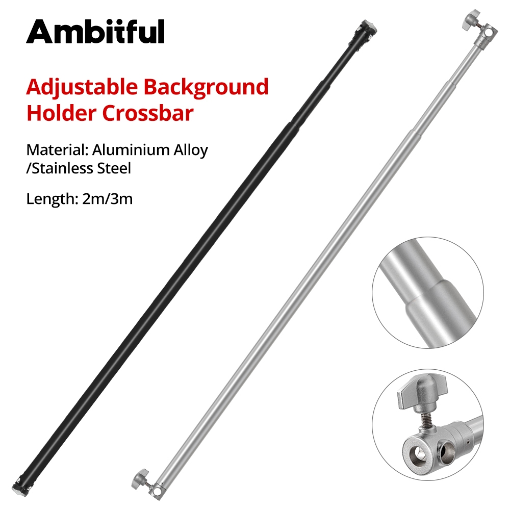 Adjustable Background Holder Crossbar Adjust Length 2m/3m, One-Piece ...