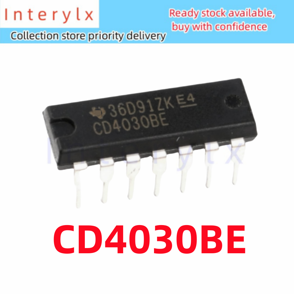 1pcs/lot Brand New Original CD4030B In-Line CD4030 CD4030BE DIP-14 ...