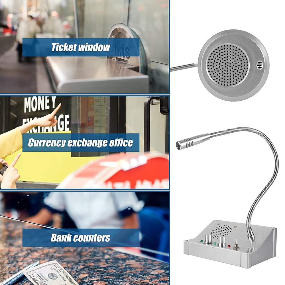 Window Intercom Speaker Anti Interference dual way window intercom ...