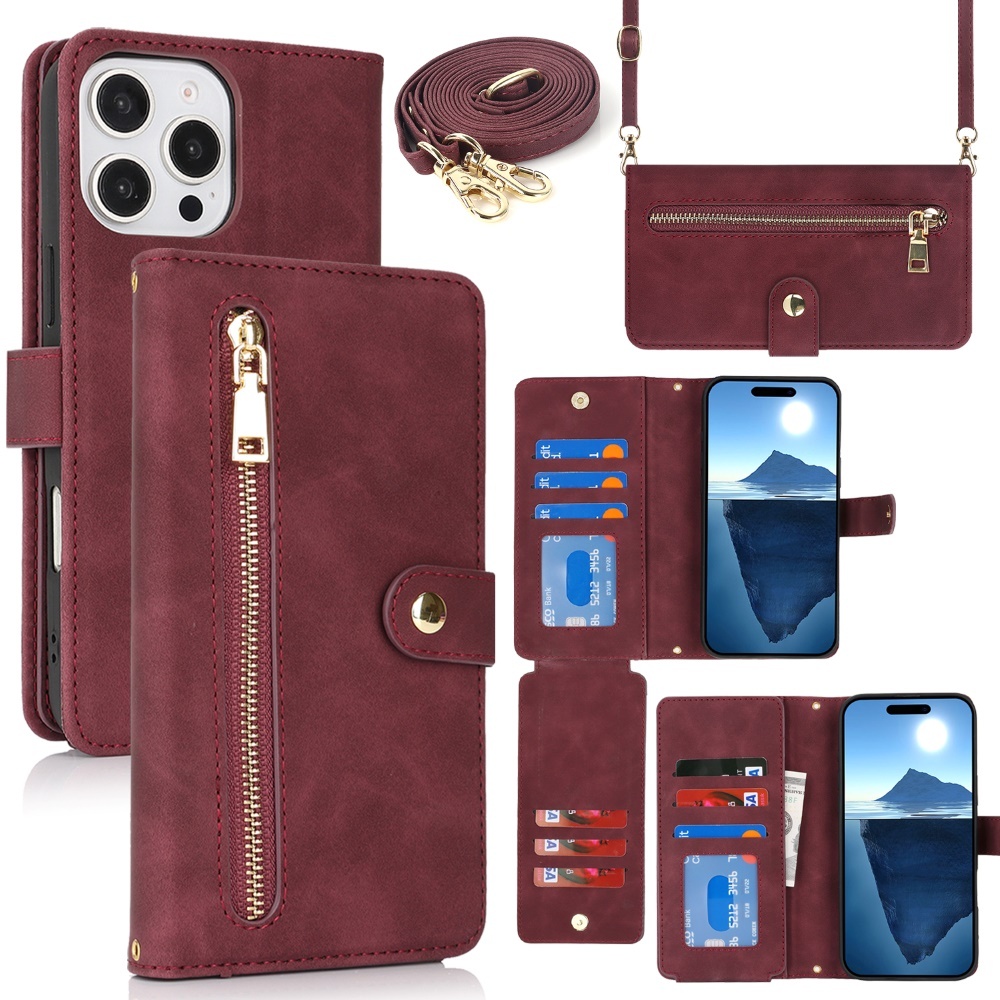 Sibada Custodia In Pelle Per IPhone 15 Pro Max, Con Logo, Visibile, In - Foto 11