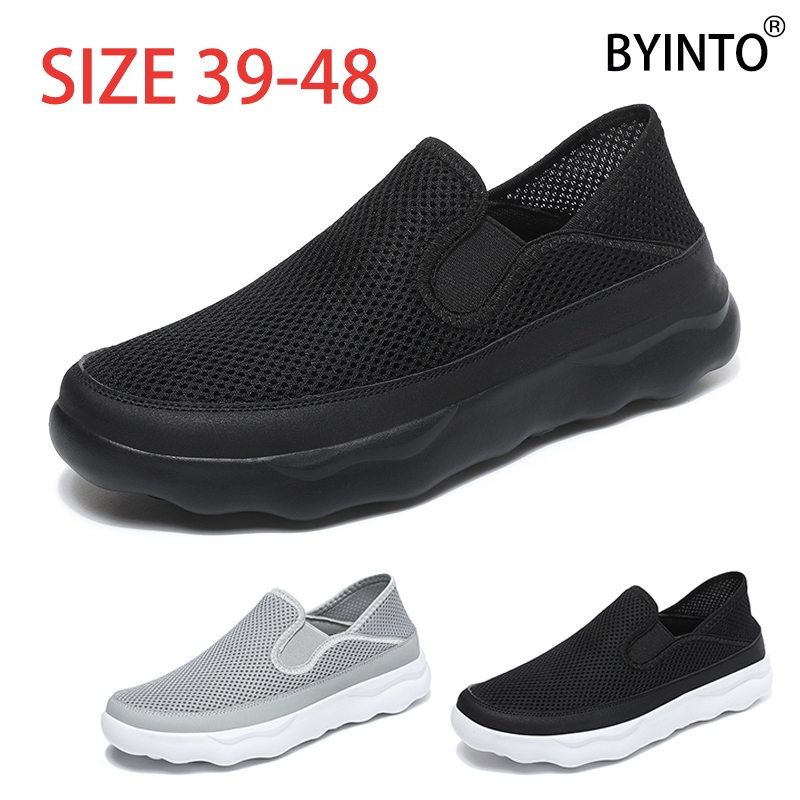 Big Size 39-48 Men Sport Shoes Ultra Light Soft Soled Breathable Mesh ...