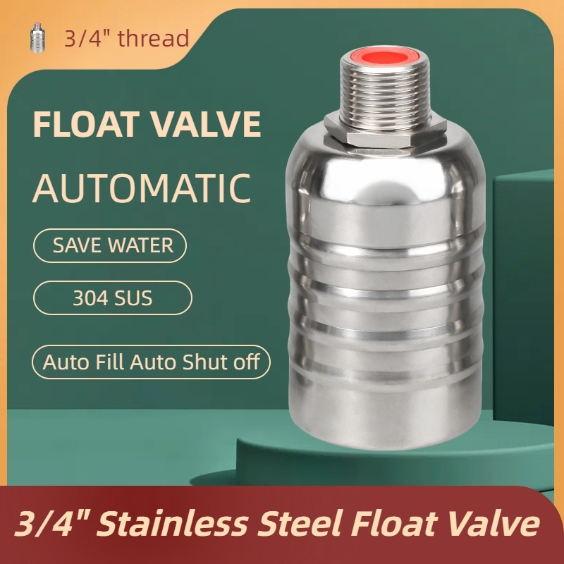 TERRIFI 1/2" Water Float Valve, 304 Stainless Steel Fully Automatic Water Level Control Float Valve, Auto Shut Off Ball Mini Float Valve, Suirtable For Water Tank, Water Towers