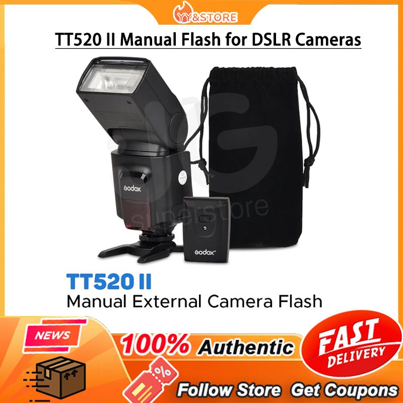 【WG】Godox TT520 II Manual Flash for DSLR Cameras | Shopee Philippines