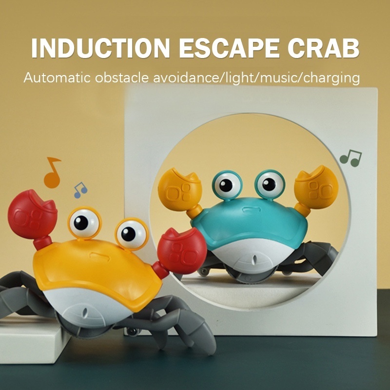 Crab Electric Toy Kids Toys Induction Escape Crab Rechargeable Musical ...