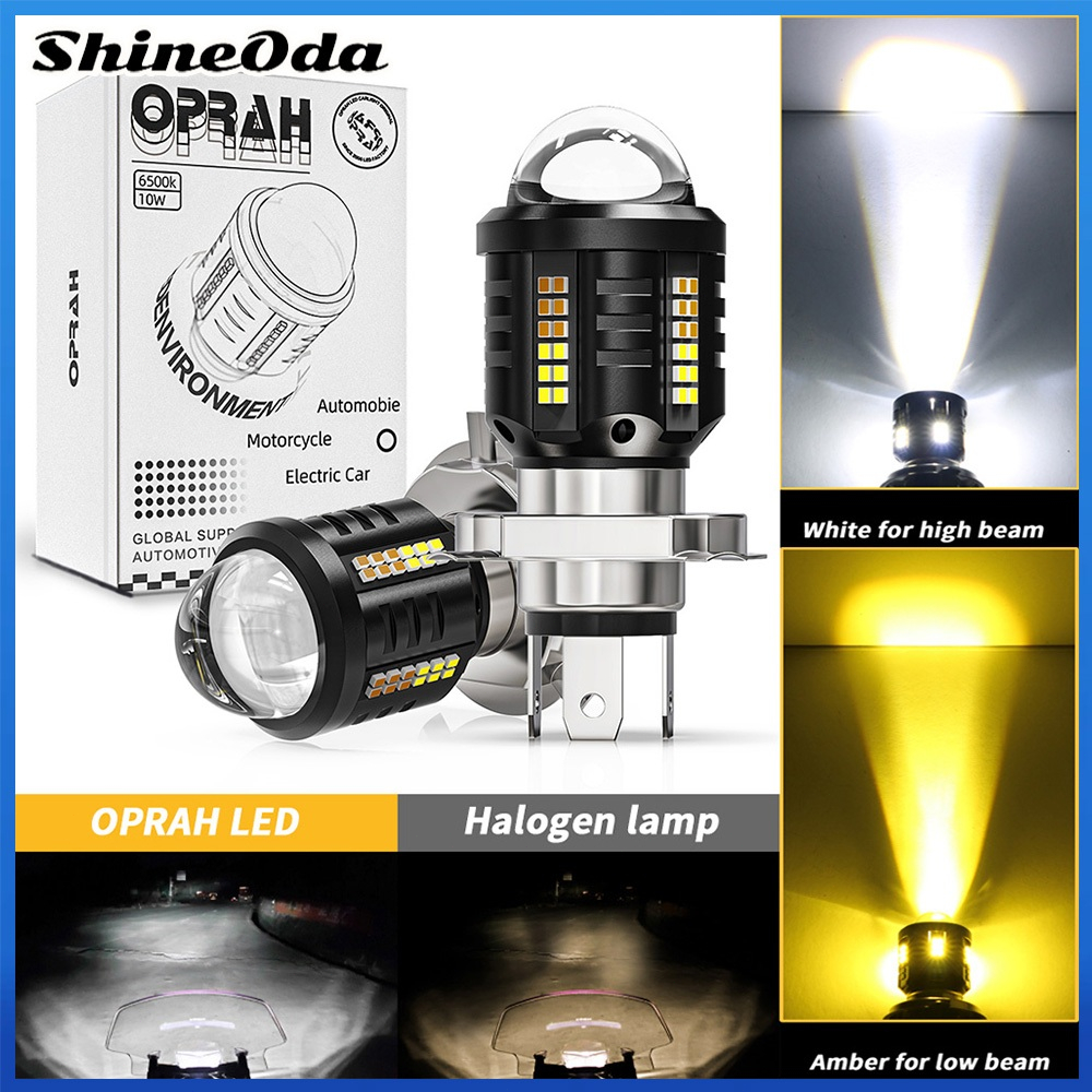 3030 60SMD LED Motorcycle Headlight H4 H6 P15D Canbus Bulb 8000LM High ...
