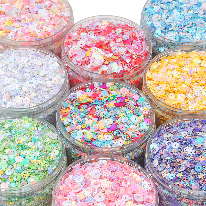 20g 3~6mm Sequins Loose Cup Sequins Paillettes Glitter for Jewelry ...