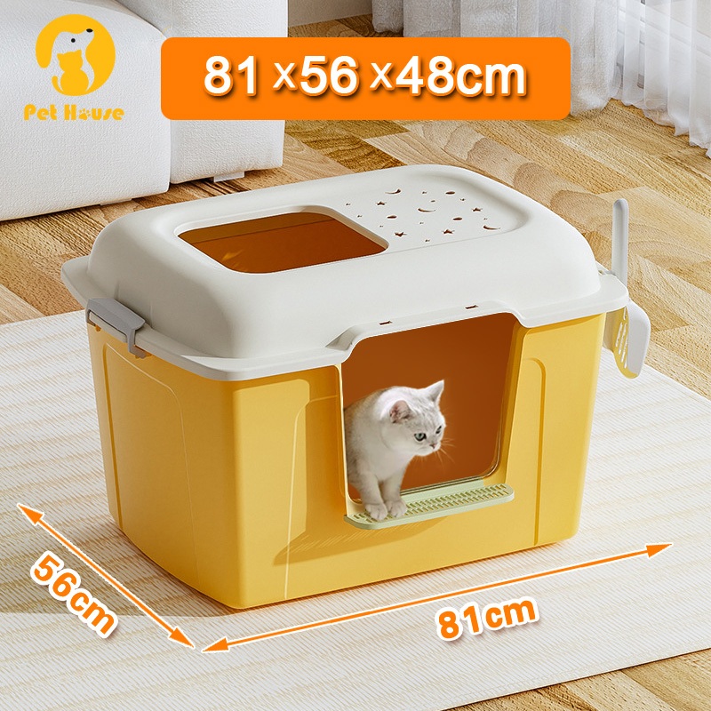 81CM Extra Large Cat Litter Box Can Be Used By Multiple Cats And 20KG
