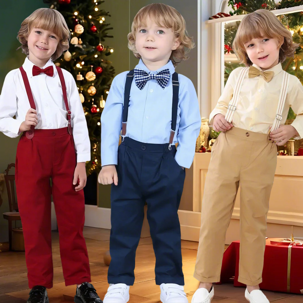 Formal Attire for Kids Boys Wedding Ring Bearer Outfit for Baby