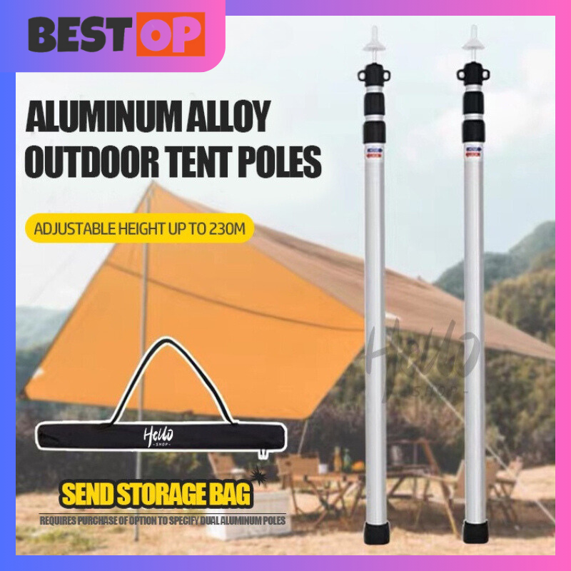 Outdoor Awning Pole Tent Pole Aluminum Alloy 3 Telescopic Aluminum Tube Support Camp Column SH062 Shopee Philippines