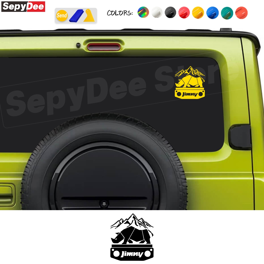For Suzuki Jimny Genuiue Car Sticker 4x4 Off Road Rhino Trunk Rear ...