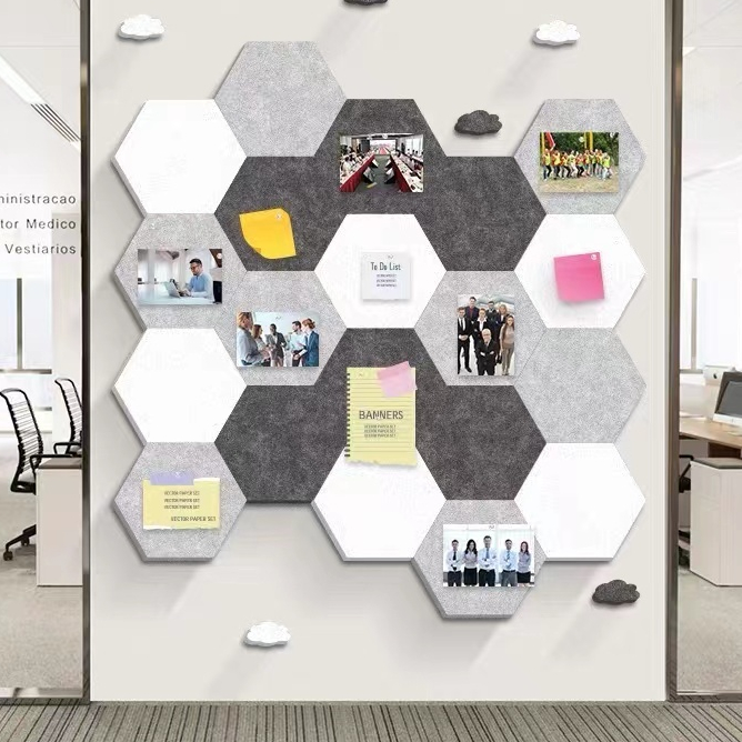 Hexagon Shape Board Cork Wall Bulletin Memo Board，Note Board | Shopee ...